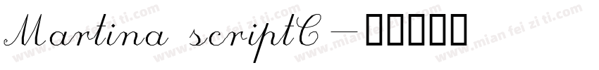 Martina scriptC字体转换